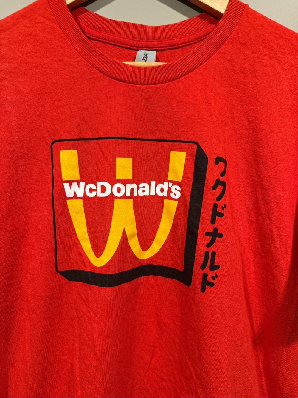 McDonald's Japan Red T-Shirt with Yellow Logo and Black Accents double graphic image 2